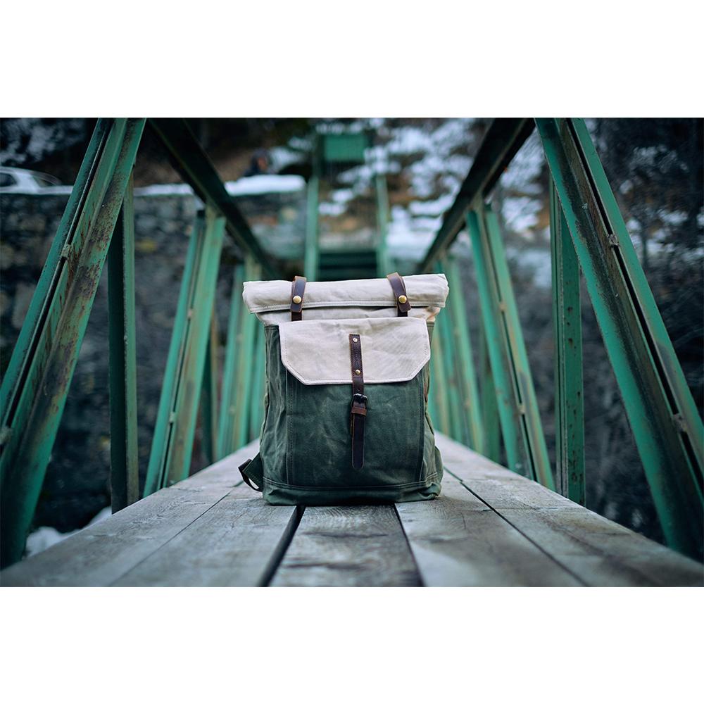 Port Douglas waxed canvas backpack — Beverley Lane