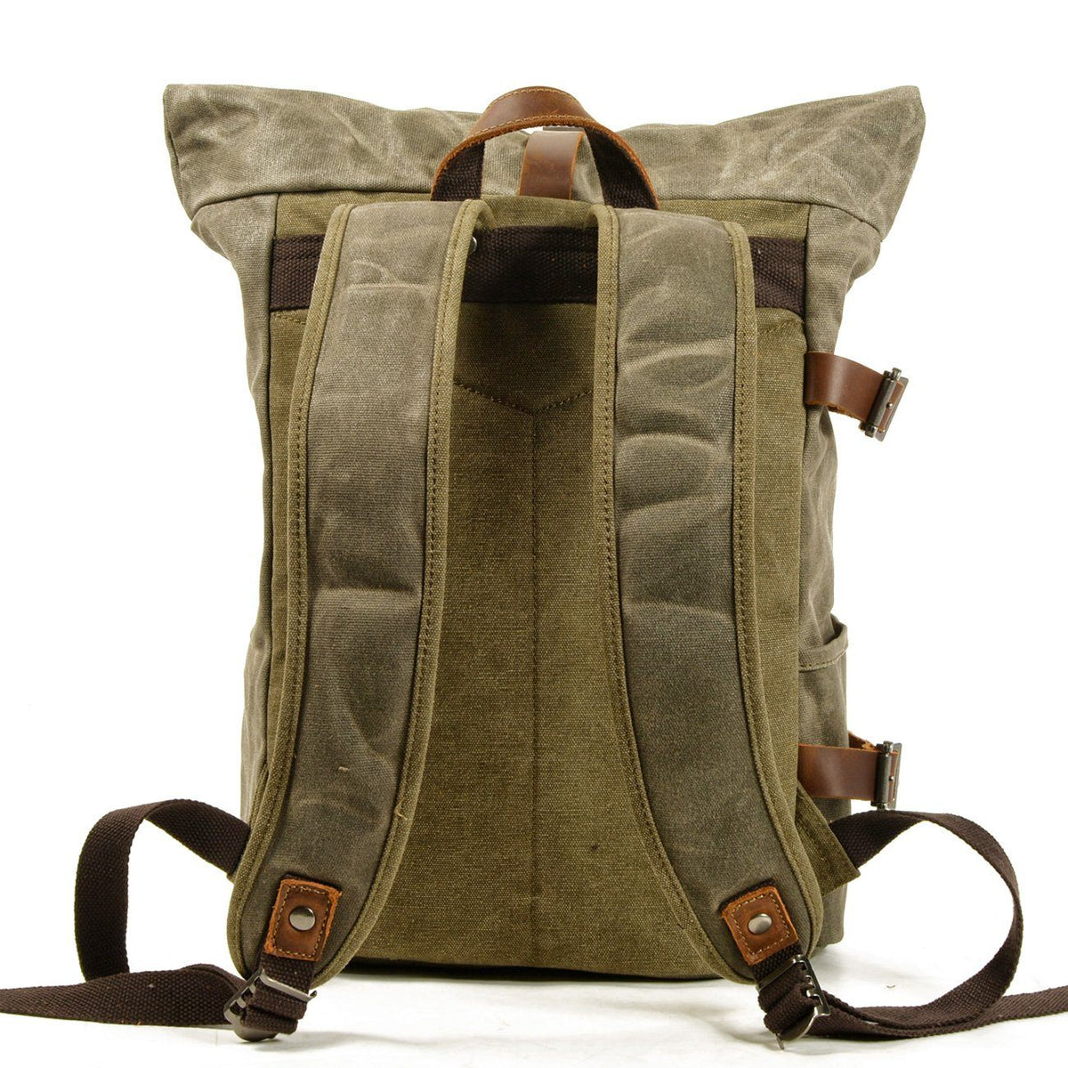 Cairns waxed canvas rolltop backpack — Beverley Lane