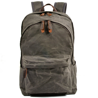 Fremantle waxed canvas backpack in Army Green — Beverley Lane