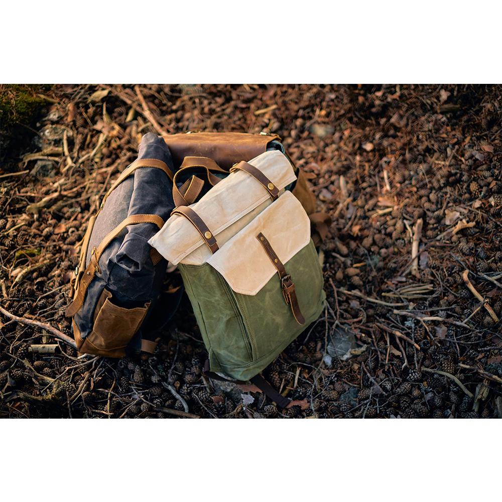 Port Douglas waxed canvas backpack — Beverley Lane