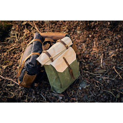 Port Douglas waxed canvas backpack — Beverley Lane