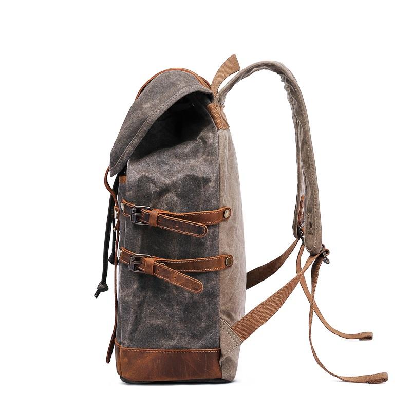 Wanaka waxed canvas backpack — Beverley Lane