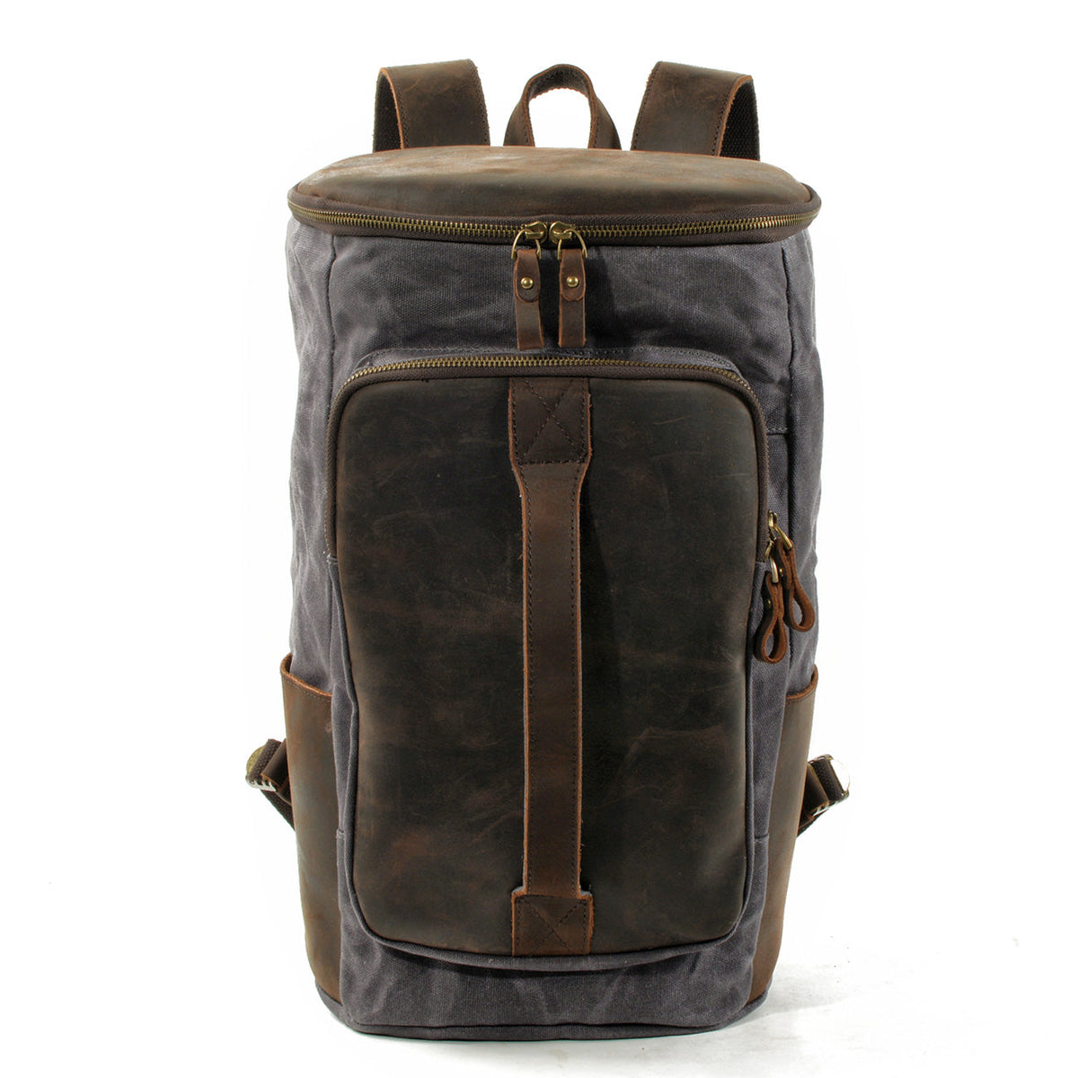 Newcastle waxed canvas backpack in Grey — Beverley Lane