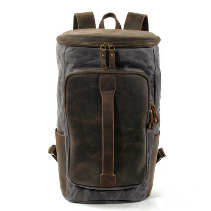 Newcastle waxed canvas backpack in Grey — Beverley Lane