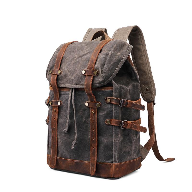 Wanaka waxed canvas backpack — Beverley Lane