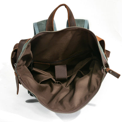 Wellington waxed canvas rolltop backpack — Beverley Lane