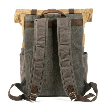 Napier waxed canvas rolltop backpack — Beverley Lane