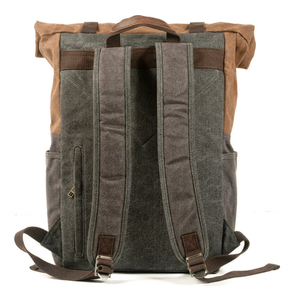 Napier waxed canvas rolltop backpack — Beverley Lane