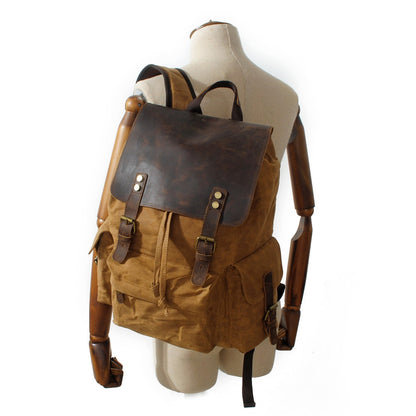 Auckland waxed canvas backpack — Beverley Lane