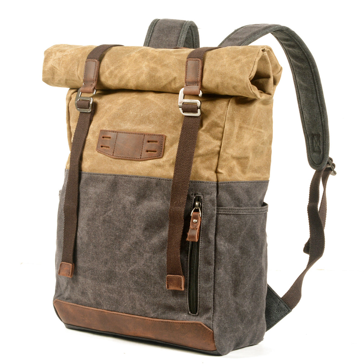 Napier waxed canvas rolltop backpack — Beverley Lane