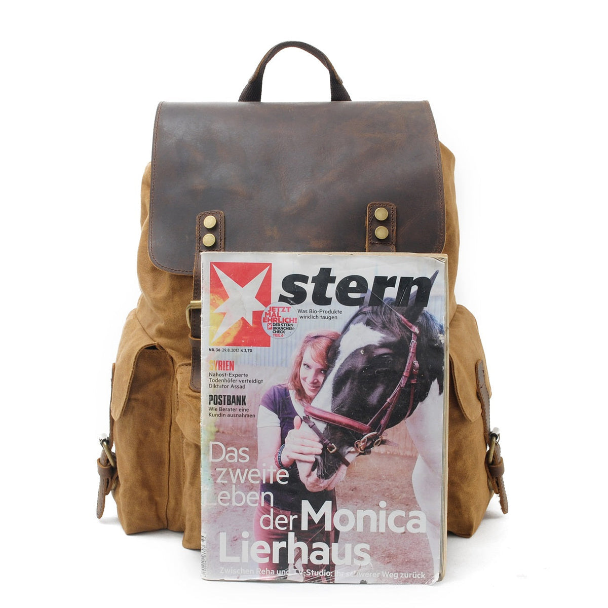 Auckland waxed canvas backpack — Beverley Lane